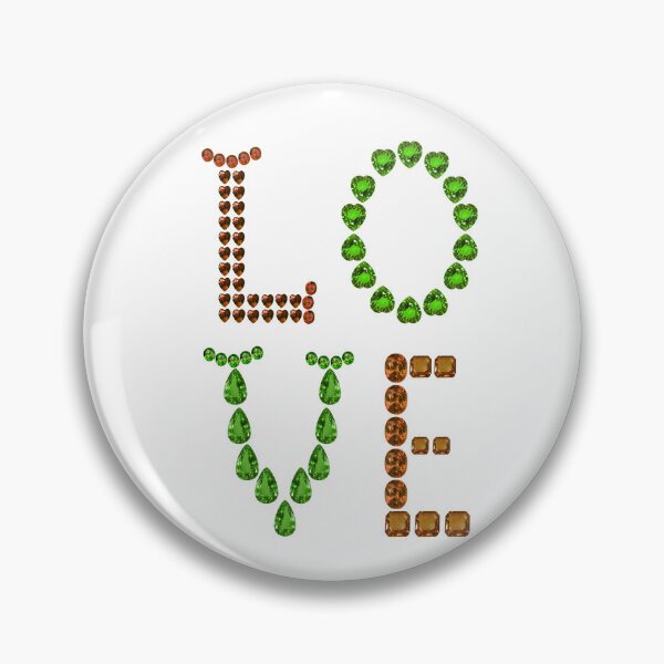 Item preview, Green Orange the word Love designed and sold by DigitalGemArt.
