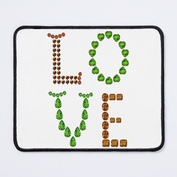 Item preview, Green Orange the word Love designed and sold by DigitalGemArt.