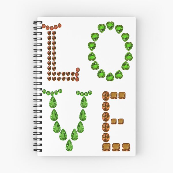 Item preview, Green Orange the word Love designed and sold by DigitalGemArt.
