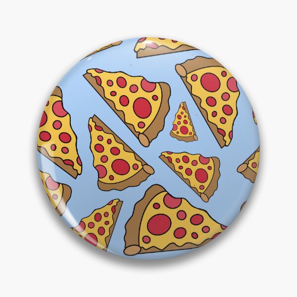 Item preview, Pizza Pattern - Blue designed and sold by The Haus Shop.