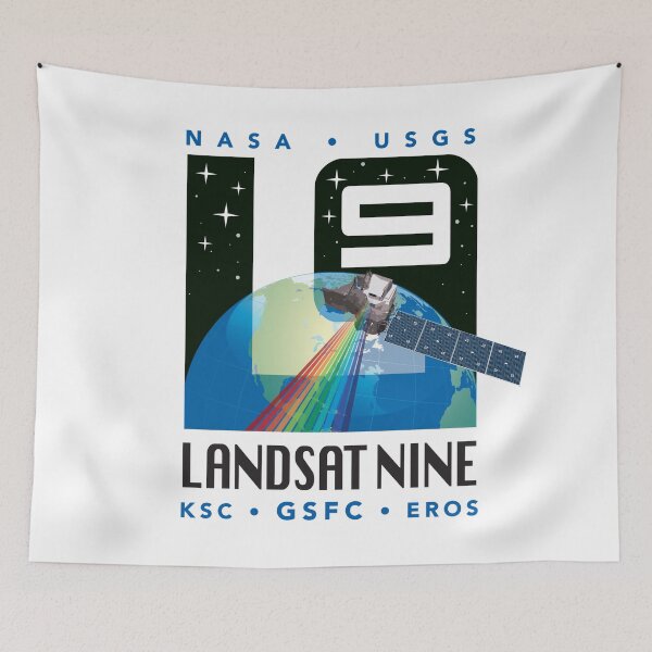 Item preview, NASA Landsat 9 Logo designed and sold by I Love Space.