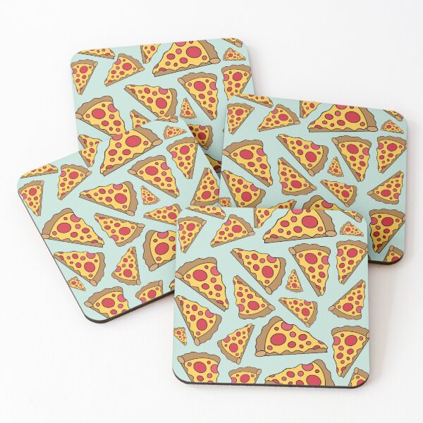 Item preview, Pizza Pattern - Green designed and sold by The Haus Shop.