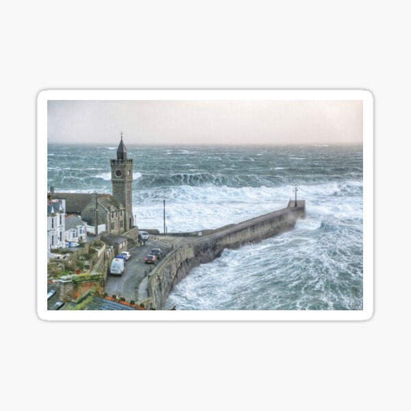 'PORT IN A STORM' Sticker