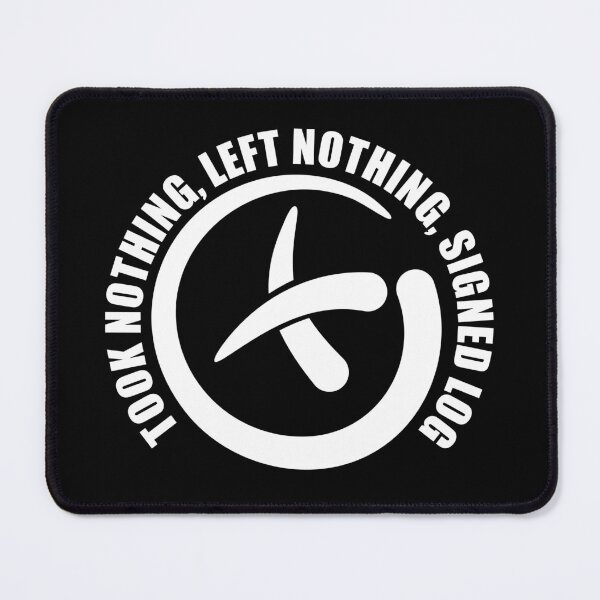 Item preview, Geocaching - Took Nothing, Left Nothing, Signed Log design in white. designed and sold by SwnCreations.