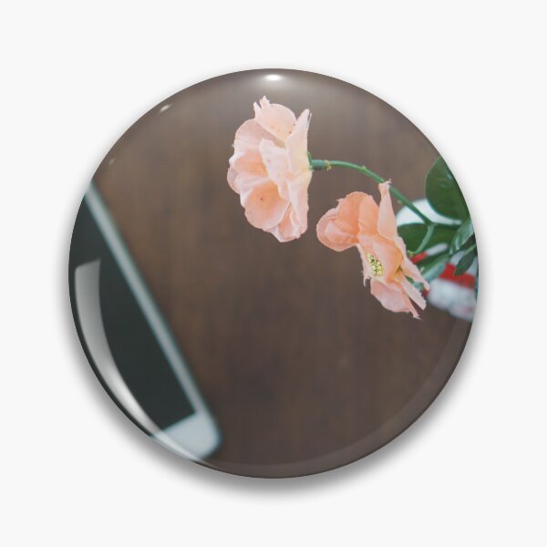 Item preview, flowers and smart phone on brown wooden table designed and sold by Waraphot.