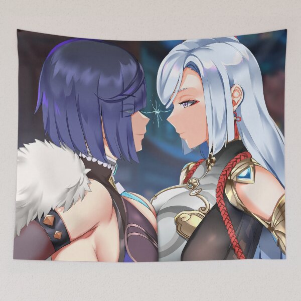 Item preview, Yelan & Shenhe Challenging designed and sold by genshinwaifus.