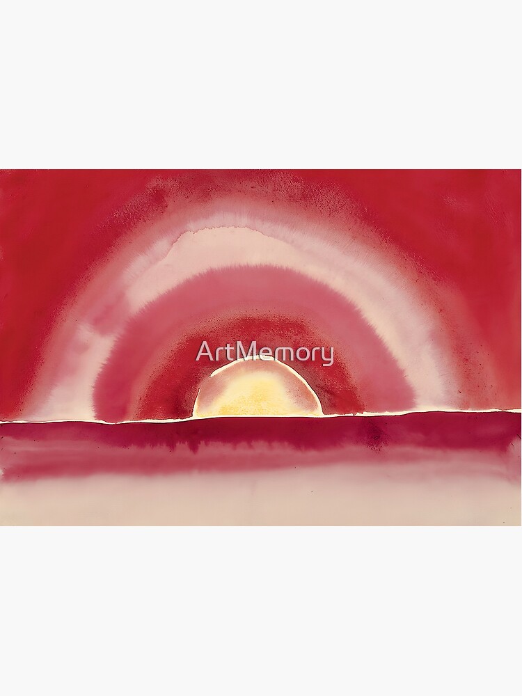 Abstract |Sunrise | Georgia O'Keeffe paintings by ArtMemory