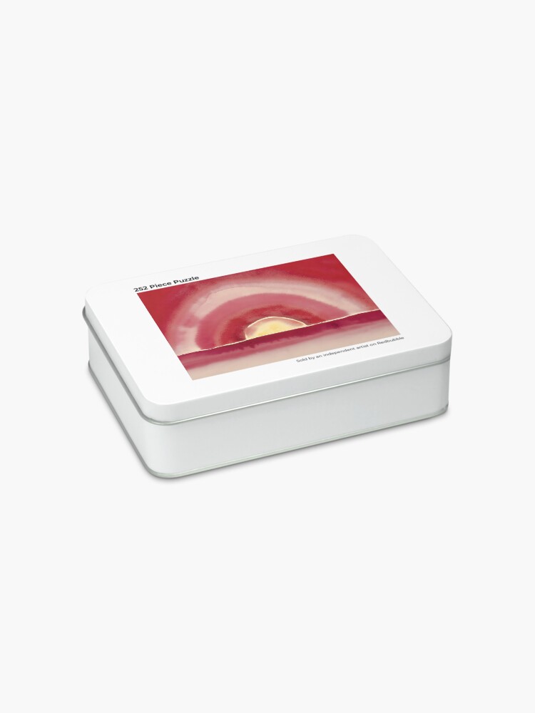 Alternate view of Abstract |Sunrise | Georgia O'Keeffe paintings Jigsaw Puzzle
