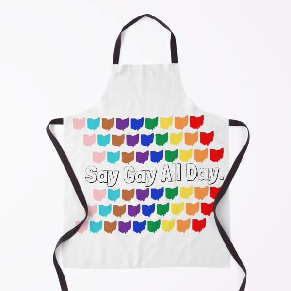 Item preview, Say Gay All Day | Ohio | House Bill 616 | HB616 | LGBTQ+ | Stop Hate | Stop H8 | Ally | Clear Text Black Border Option designed and sold by CtrlZDigitalD.