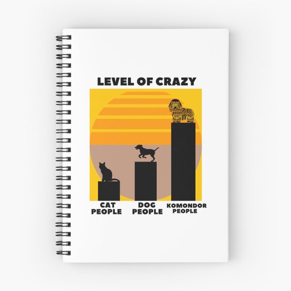 Item preview, Level of crazy komondor dog people designed and sold by Douniaya.