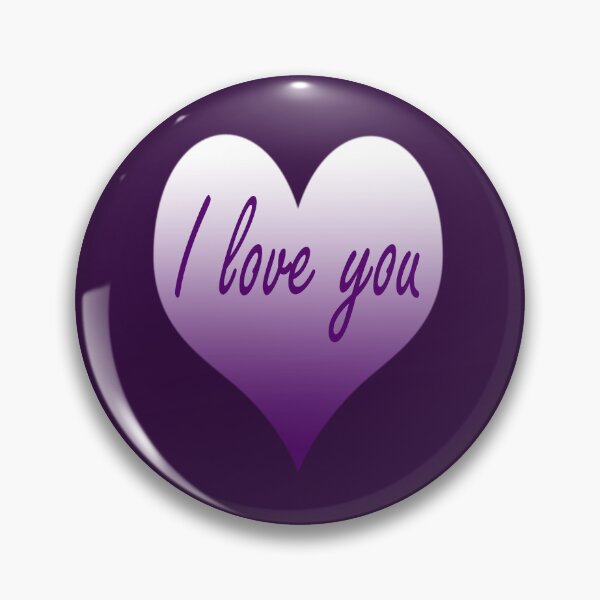 Item preview, Lilac I love you heart designed and sold by moonlovedesigns.