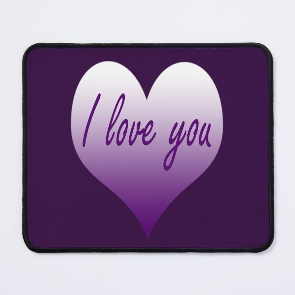Item preview, Lilac I love you heart designed and sold by moonlovedesigns.