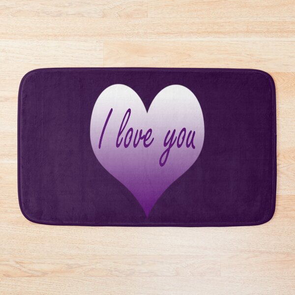 Item preview, Lilac I love you heart designed and sold by moonlovedesigns.