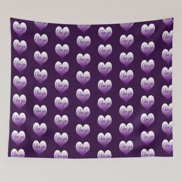 Item preview, Lilac I love you heart designed and sold by moonlovedesigns.