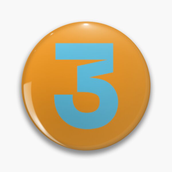 Item preview, 3 RIC. Driver Number 2022 Season (Blue/Orange BG) designed and sold by FilipeFerreira.
