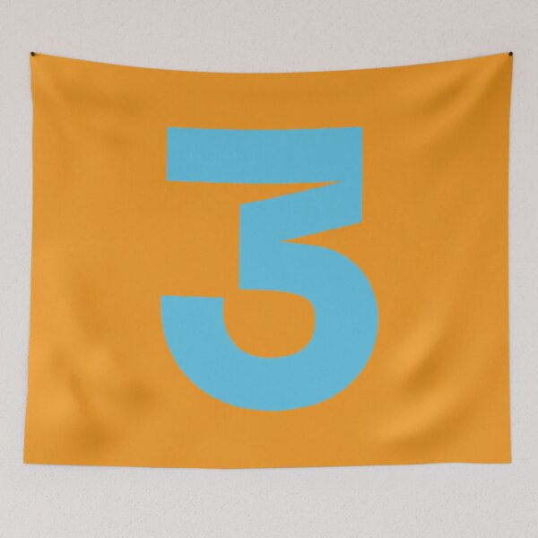 Item preview, 3 RIC. Driver Number 2022 Season (Blue/Orange BG) designed and sold by FilipeFerreira.