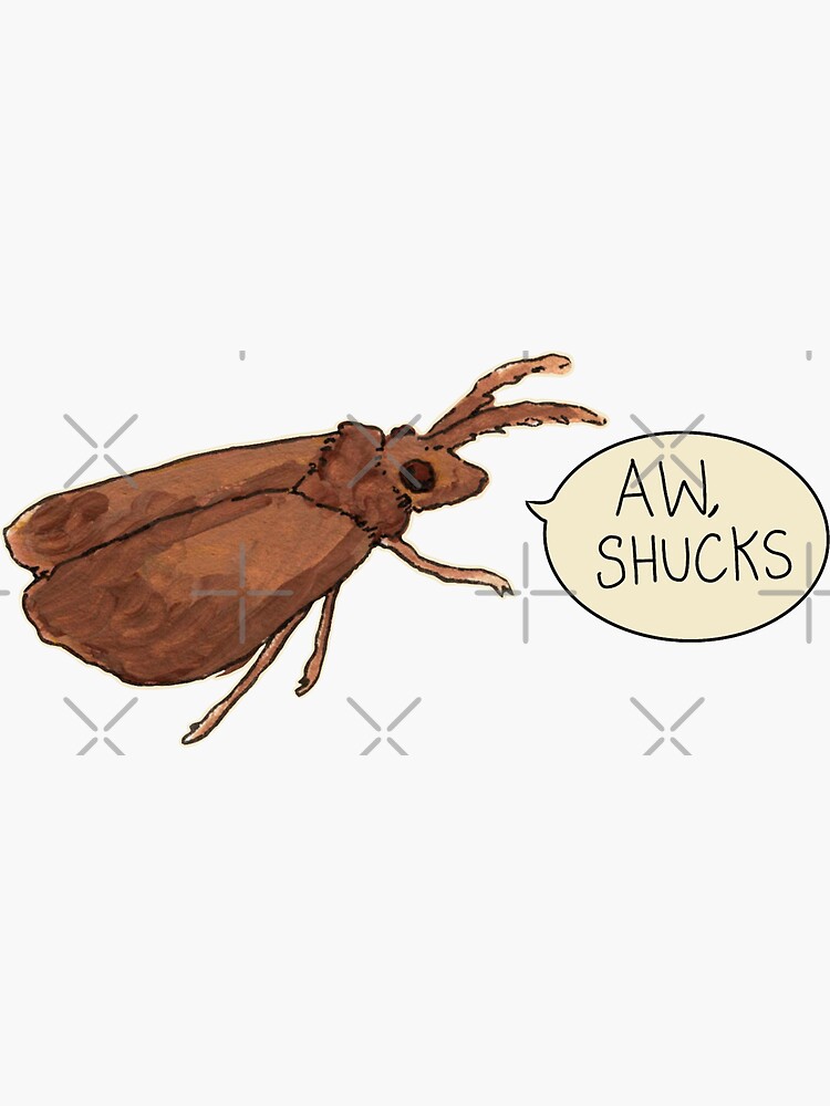 Aw Shucks Sticker By Junipermew Redbubble