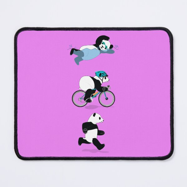 Item preview, Triathlon Panda - Pink designed and sold by grumpyteds.