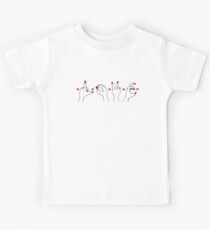 Hand Gesture Love Word Hearts Art Graphic Tee Kids Tee