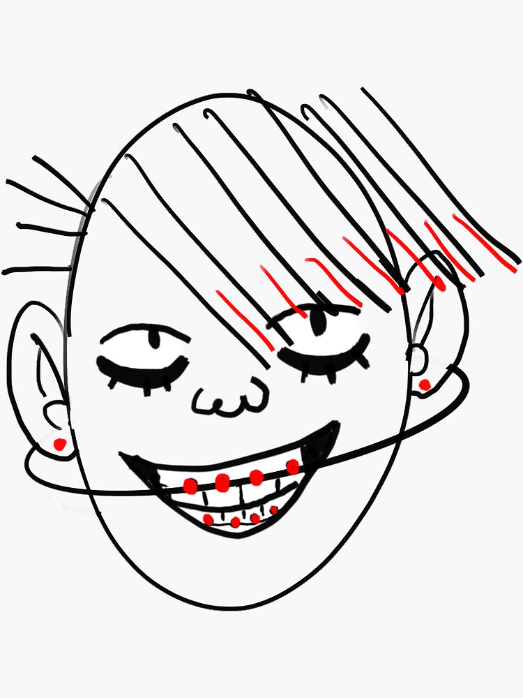 "brace face" Sticker by Plutopias Redbubble