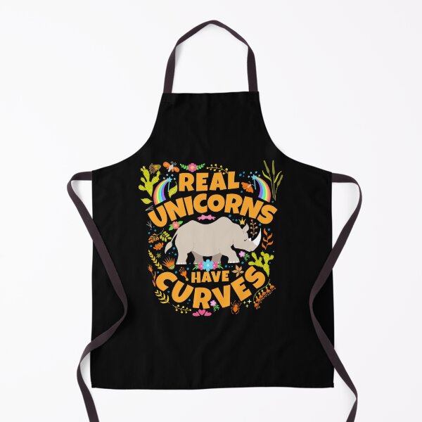Artikelvorschau, Unicorns Have Curves Nashorn Einhorn entworfen und verkauft von MooonTees.