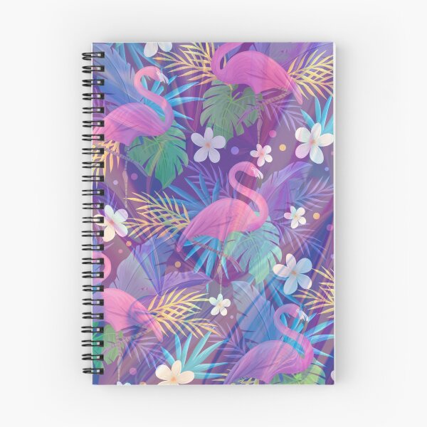Item preview, purple holo texture flamingo tropic pattern designed and sold by Beeroclock.