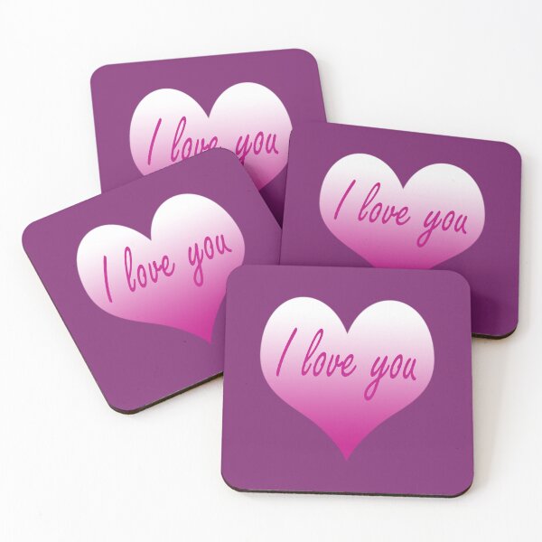 Item preview, Pink I love you heart designed and sold by moonlovedesigns.