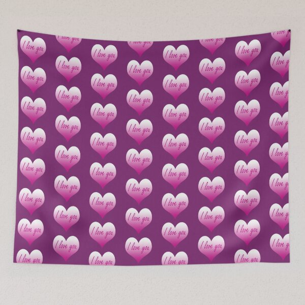 Item preview, Pink I love you heart designed and sold by moonlovedesigns.