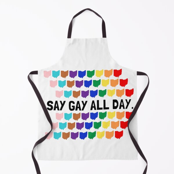 Item preview, Say Gay All Day | Ohio | House Bill 616 | HB616 | LGBTQ+ | Stop Hate | Stop H8 | Ally | Black Text White Outline Version designed and sold by CtrlZDigitalD.