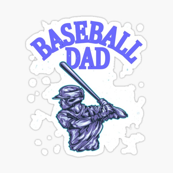 Funny Baseball Dad Outfit Ideas New Dad Baseball Lover Daddy Family Father’s Day A gift for the father Sticker