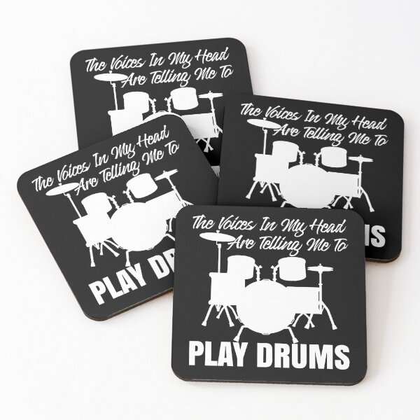 Item preview, The Voices In My Head Are Telling Me To Go Play Drums designed and sold by TheCrazyBear.