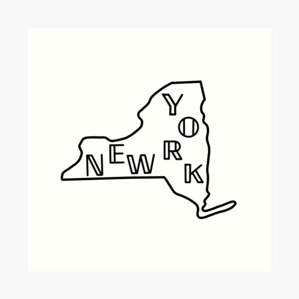 Item preview, New York state lettering designed and sold by opsdesigns.