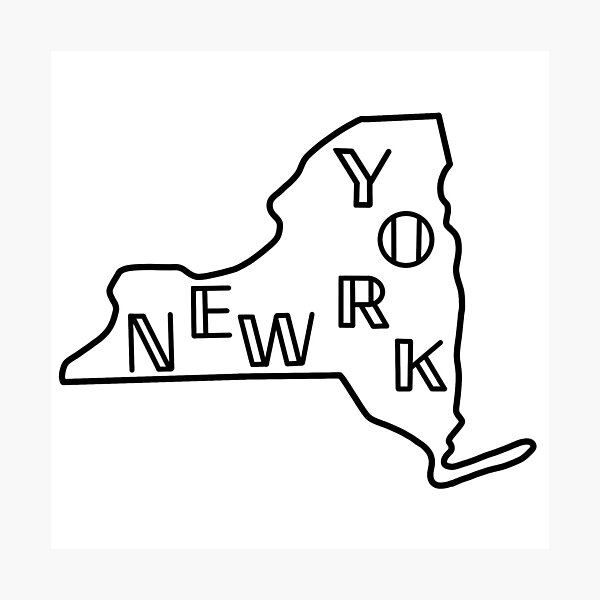 Item preview, New York state lettering designed and sold by opsdesigns.