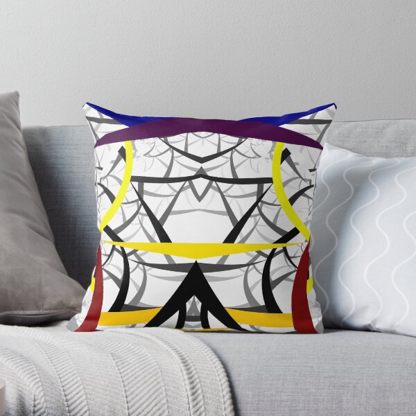 geometric architecture Throw Pillow