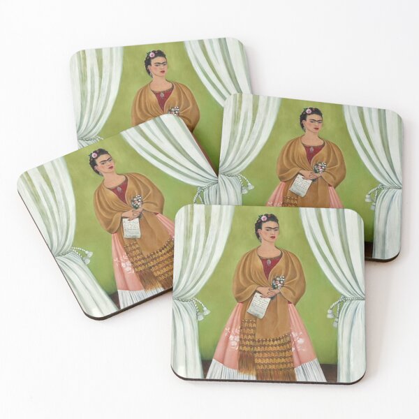 Item preview, Self Portrait Dedicated to Leon Trotsky (Between the Curtains) - Frida Kahlo designed and sold by FridaBubble.