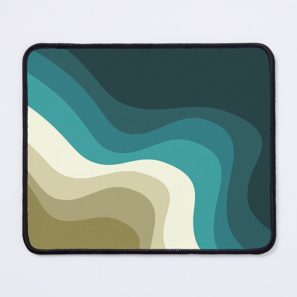 Item preview, Vagues de style rétro vert et bleu designed and sold by BattaAnastasia.