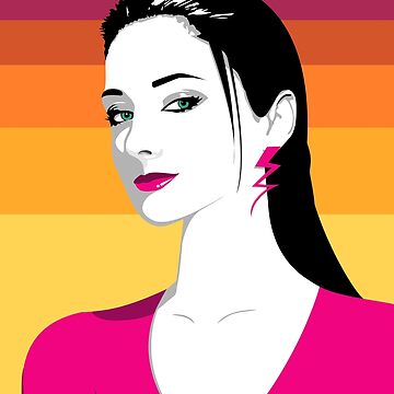 Artwork thumbnail, Sunset Girl by Retroperks