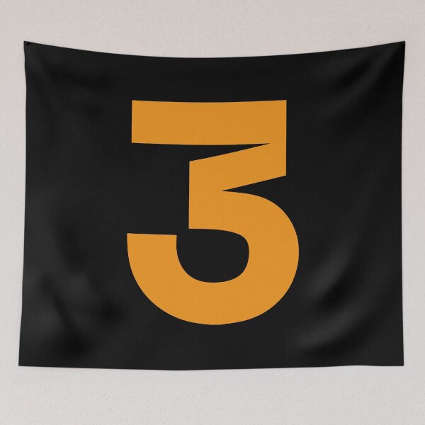 Item preview, 3 RIC. Driver Number 2022 Season (Orange/Black BG) designed and sold by FilipeFerreira.