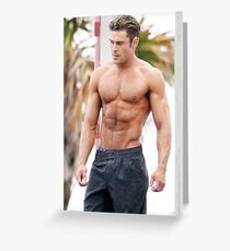 Zac Efron Greeting Card