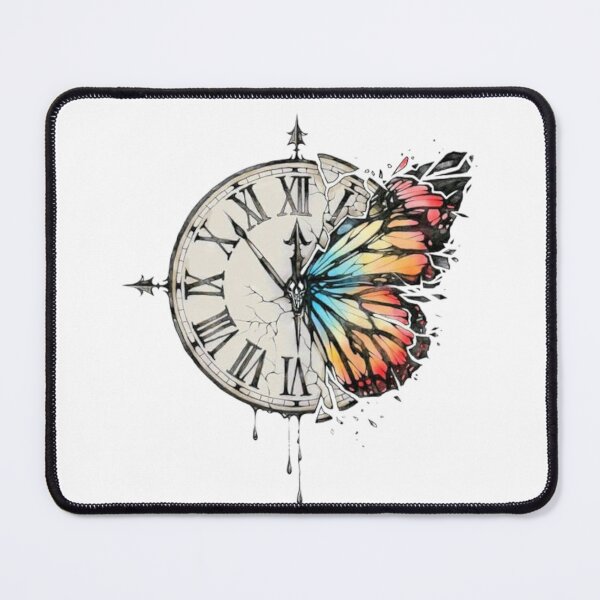 Item preview, Time Clock Butterfly designed and sold by MusicSkateboard.