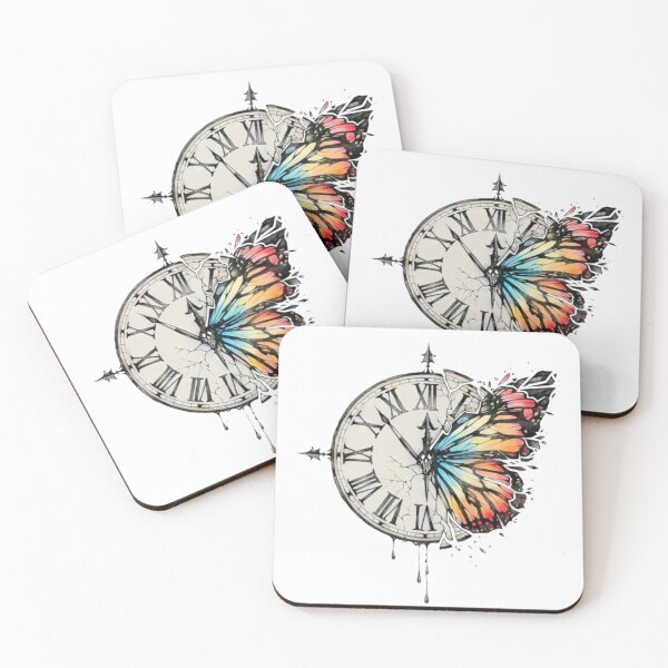 Item preview, Time Clock Butterfly designed and sold by MusicSkateboard.