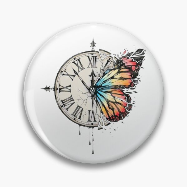 Item preview, Time Clock Butterfly designed and sold by MusicSkateboard.