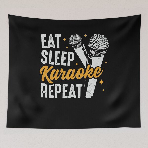 Item preview, Eat Sleep Karaoke Repeat Party Singing Singer Gift designed and sold by Marcid95.