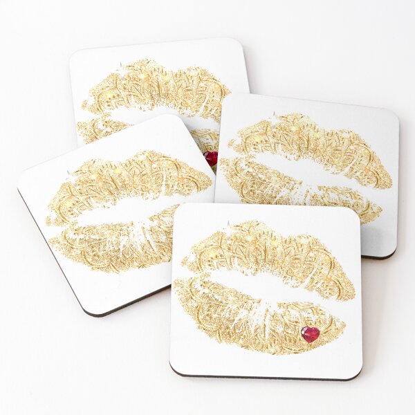 Item preview, Gold Makeup Lipstick Kiss Mark Mandala Belle Girl designed and sold by Jolly-Yosei.