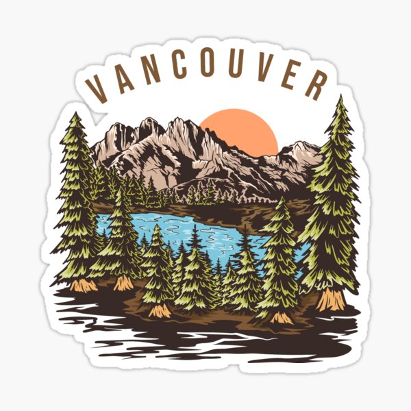 "VANCOUVER" Sticker by IllustrT Redbubble