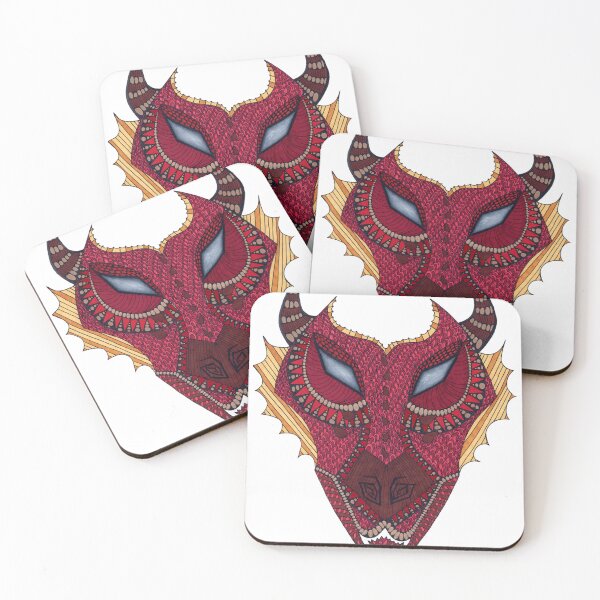 Item preview, Red Mandala Fire Dragon designed and sold by Reelippy.