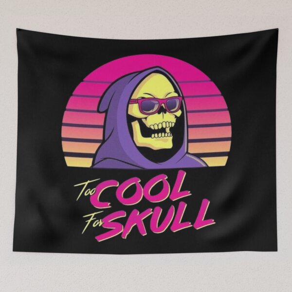 Item preview, To Cool For Skull Skeletor designed and sold by MusicSkateboard.