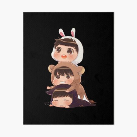 Chibi BTS Art Board Print for Sale by BTS-Merchandise