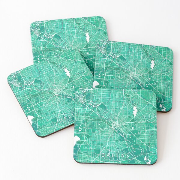 Item preview, Dallas City Map of Texas, USA - Watercolor designed and sold by deMAP.