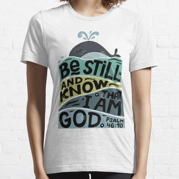 Be Still and Know Watercolor Sailboat T-Shirt - Branded in His Name